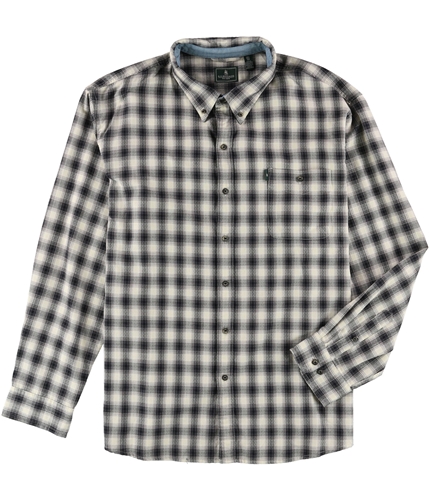 G.H. Bass & Co. Mens Plaid Button Up Shirt campsidecobby S
