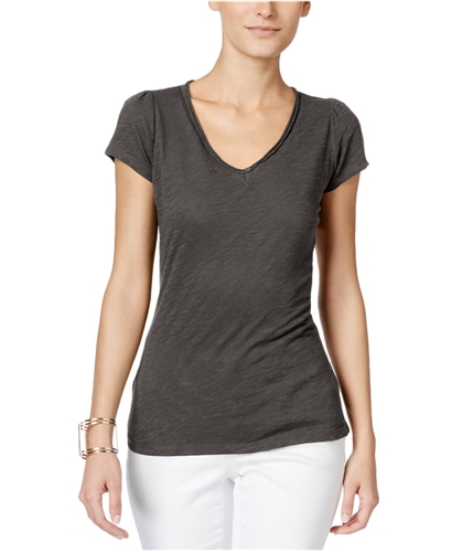 I-N-C Womens Solid Basic T-Shirt greyknight XL