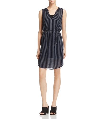 Joie Womens Bonnie Striped A-line Dress caviarprovence XS
