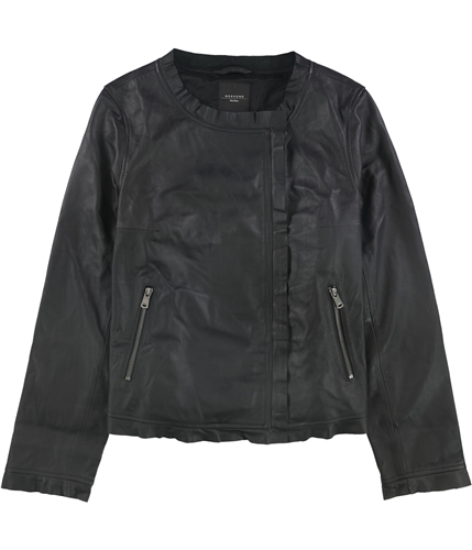 MaxMara Womens Barni Leather Jacket black 6
