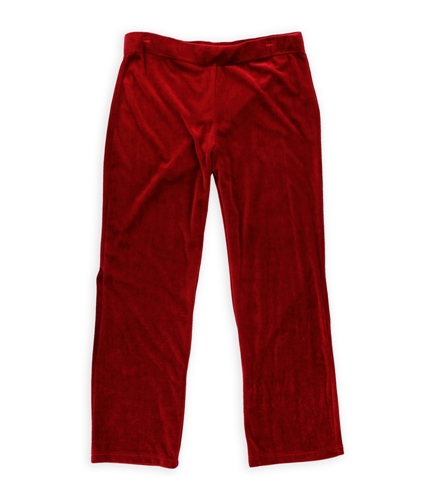 Style&co. Womens Velour Athletic Sweatpants prussianred L/32