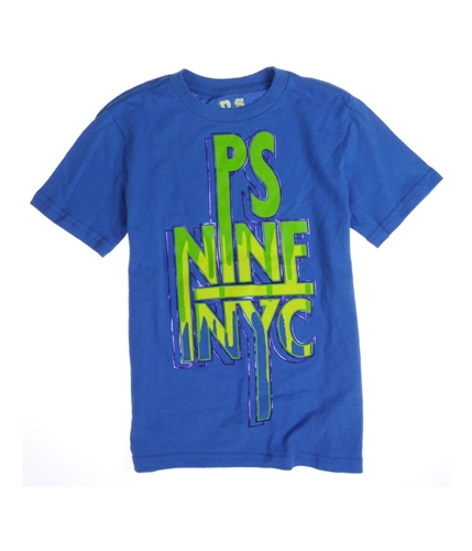Aeropostale Boys P.s. Ps Nine Nyc Graphic T-Shirt blue XS