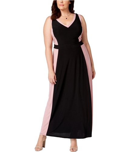 Love Squared Womens Border Maxi Dress assorted 1X