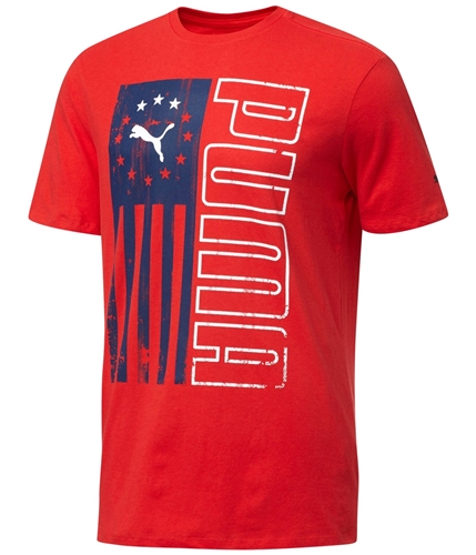 Puma Mens Logo Graphic T-Shirt pumared L