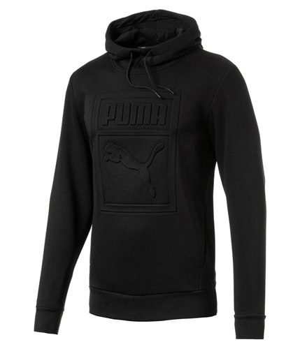 Puma Mens Archive Embossed Logo Hoodie Sweatshirt black S