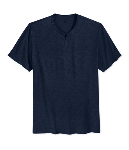 I-N-C Mens Mini Split V Neck Basic T-Shirt basicnavy S