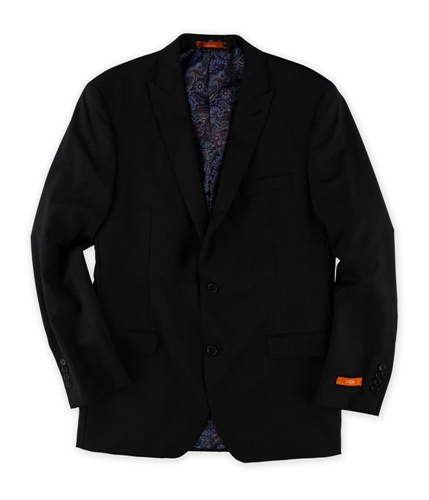 Tallia Mens Pinstripe Two Button Blazer Jacket charcoal 44
