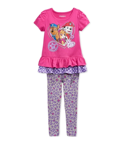 Nickelodeon Girls 2-Piece Paw Patrol Graphic T-Shirt pink 2T
