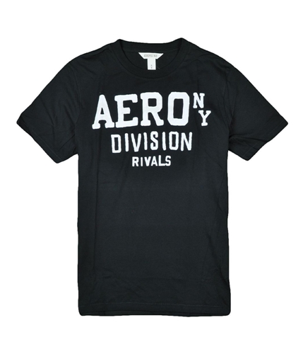 Aeropostale Mens Aero Division Rivals Graphic T-Shirt black XS