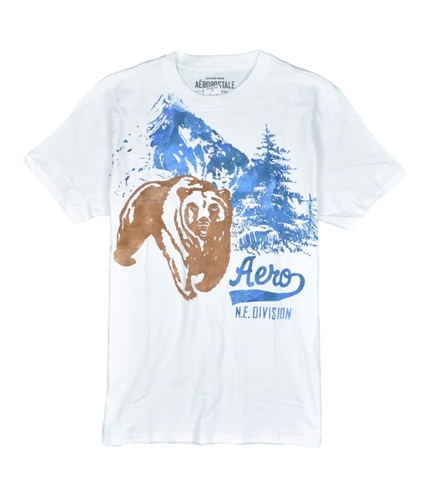 Aeropostale Mens Animal Graphic T-Shirt whiteharvest S