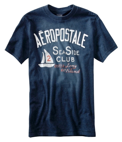 Aeropostale Mens Aero Greenport Rowing Club Graphic T-Shirt navyblue XS