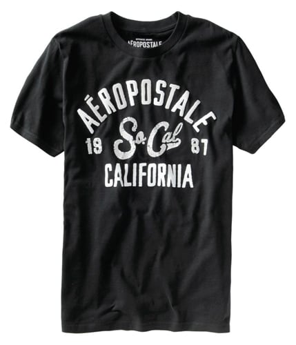 Aeropostale Mens So. Cal Graphic T-Shirt black XS