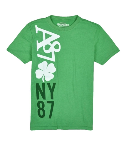 Aeropostale Mens A87 Four Leaf Clover Graphic T-Shirt landscapegreen XS