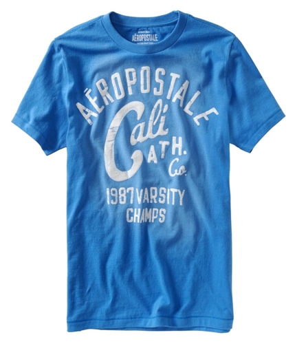 Aeropostale Mens Cali Ath. Graphic T-Shirt heavenlyblue L