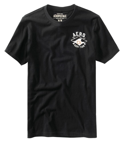 Aeropostale Mens Aero Ca. Surf Team Graphic T-Shirt black XS