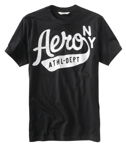 Aeropostale Mens Aero Ath-dept Graphic T-Shirt black XS