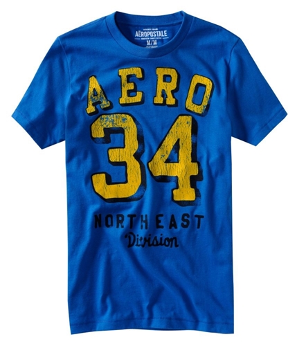 Aeropostale Mens Aero # Graphic T-Shirt activeblue XS