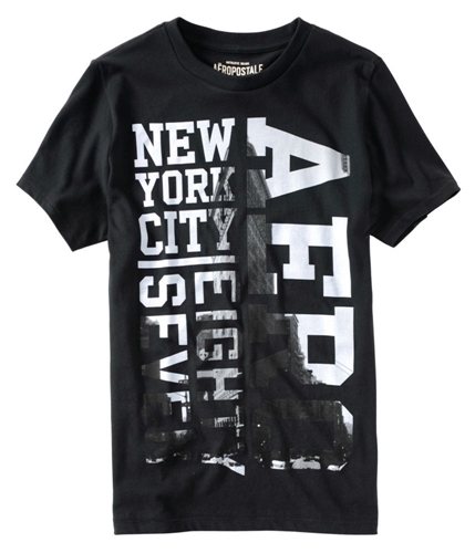 Aeropostale Mens New York Graphic T-Shirt black XS
