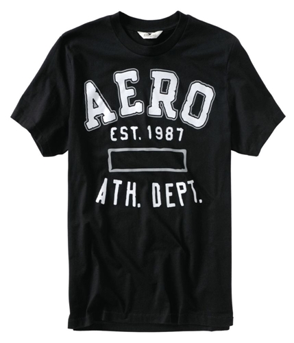 Aeropostale Mens Ath. Dept. Graphic T-Shirt black XS