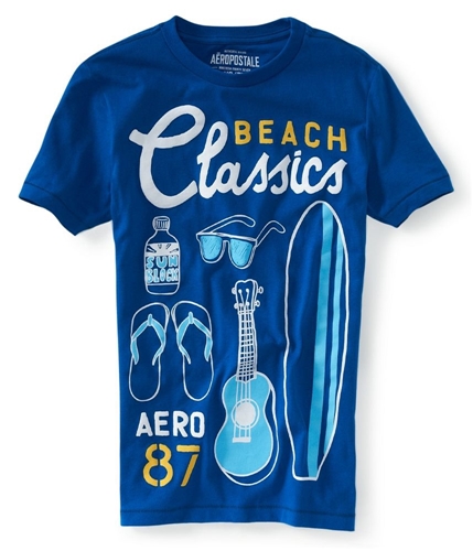 Aeropostale Mens Beach Wear Graphic T-Shirt active XS