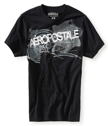 Aeropostale Mens Puff Paint Graphic T-Shirt 001 XS