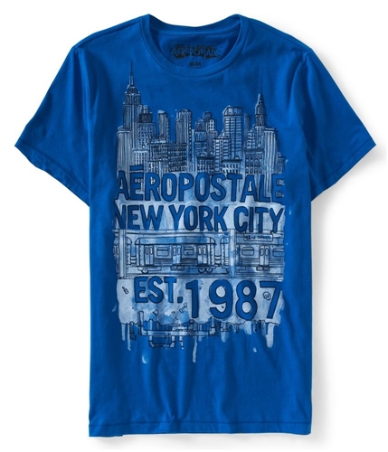 Aeropostale Mens Underground City Graphic T-Shirt 793 XS