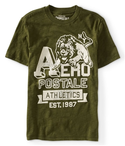 Aeropostale Mens Lion Athletic Graphic T-Shirt 378 S