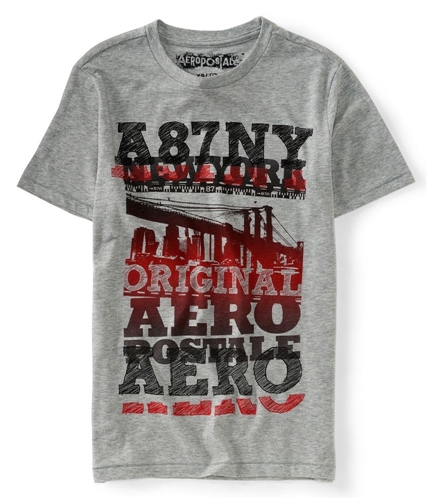 Aeropostale Mens Stacked A87 Ny Graphic T-Shirt 052 XS