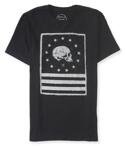 Aeropostale Mens Patriot Skull Graphic T-Shirt 1 L