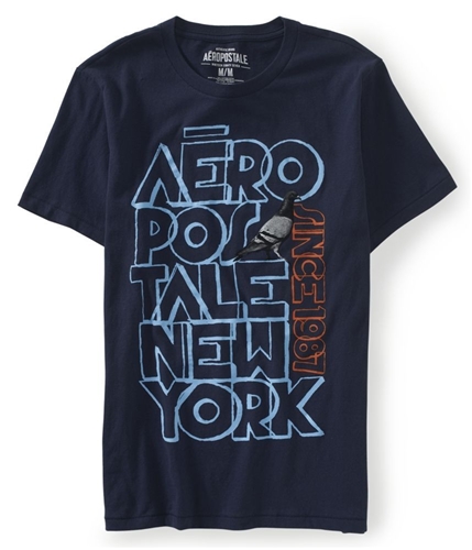 Aeropostale Mens Stacked Aero Pigeon Graphic T-Shirt 413 XS