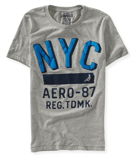 Aeropostale Mens Puff Paint Nyc Pigeon Graphic T-Shirt 052 M