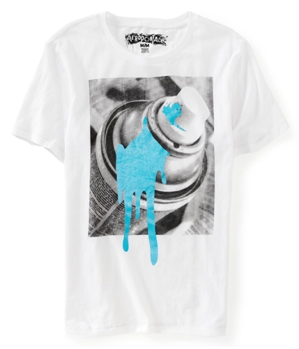 Aeropostale Mens Spilled Spray Paint Graphic T-Shirt 102 S