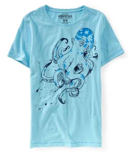 Aeropostale Mens Inky Octopus Graphic T-Shirt 446 XS