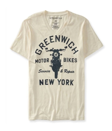 Aeropostale Mens Greenwich Motor Bikes Graphic T-Shirt 101 M