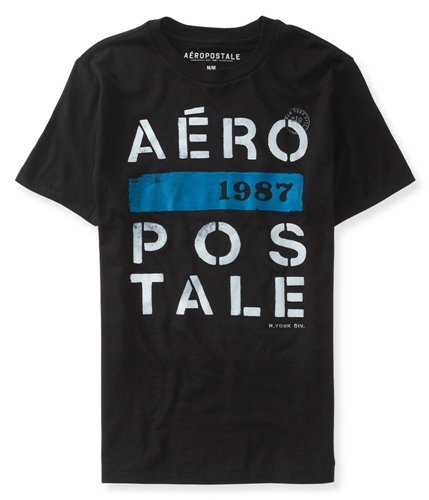 Aeropostale Mens Stencil 1987 Graphic T-Shirt 001 XS