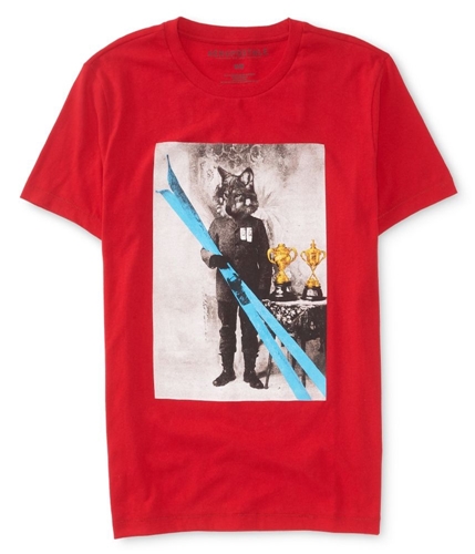 Aeropostale Mens Wolf skier Graphic T-Shirt 564 XS
