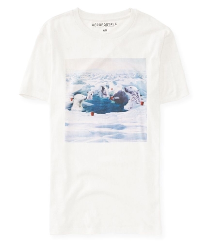 Aeropostale Mens Polar Bears Graphic T-Shirt 277 XS