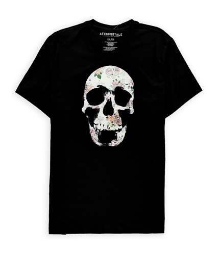Aeropostale Mens Floral Skull Graphic T-Shirt 001 S