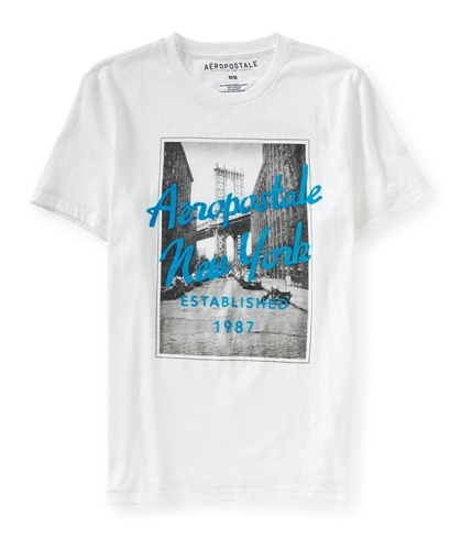 Aeropostale Mens Brooklyn Bridge Graphic T-Shirt 102 XS