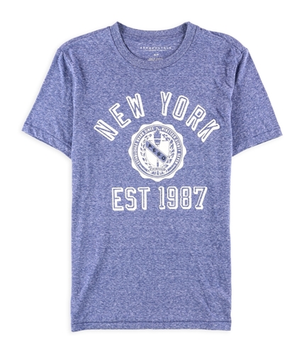 Aeropostale Mens Est. 1987 Crest Graphic T-Shirt 446 XS