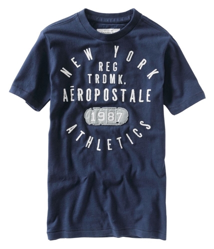 Aeropostale Mens New York Reg 1987 Graphic T-Shirt navynightblue L