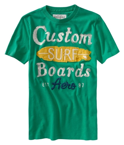 Aeropostale Mens Custom Surf Graphic T-Shirt spearmintgreen XS
