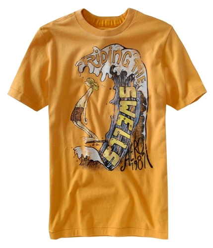 Aeropostale Mens Surf Graphic T-Shirt squashorange XS