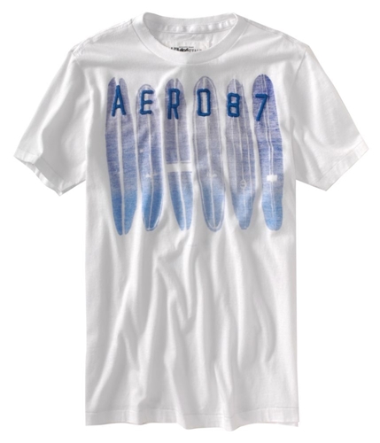 Aeropostale Mens Aero 087 Surf Graphic T-Shirt bleachwhite XS