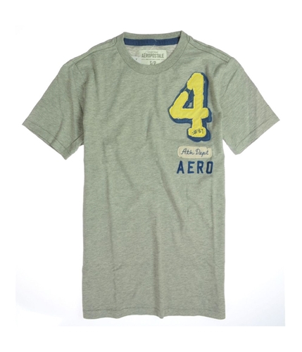 Aeropostale Mens 4 # 87 Ath Dept Graphic T-Shirt lththr S