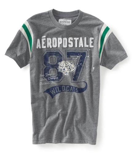 Aeropostale Mens Athletic Graphic T-Shirt medgre XS
