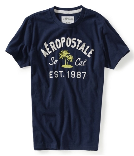 Aeropostale Mens Embellished So Cal Graphic T-Shirt 413 XS