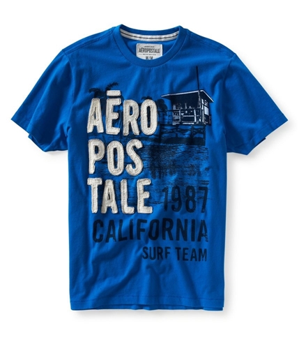 Aeropostale Mens Seaside Embroidered Graphic T-Shirt 793 M