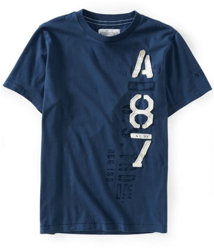 Aeropostale Mens A87 Vertical Military Graphic T-Shirt 434 XS
