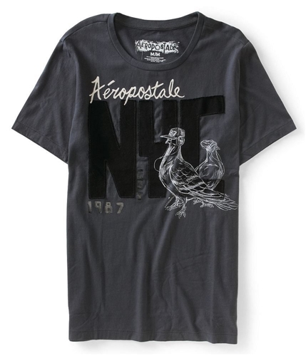 Aeropostale Mens Nyc Pigeon Graphic T-Shirt 079 XS